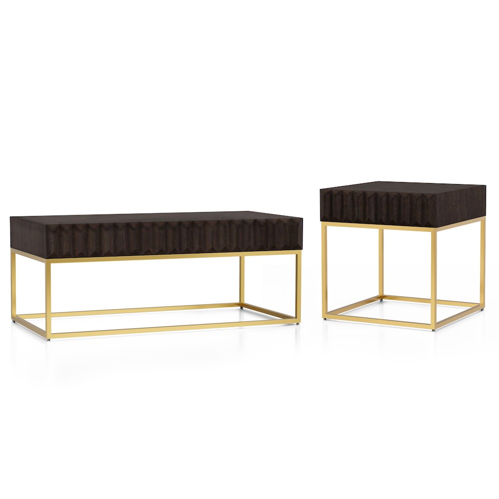 Giffore Metal 2-Piece Coffee Table Set. Picture 1