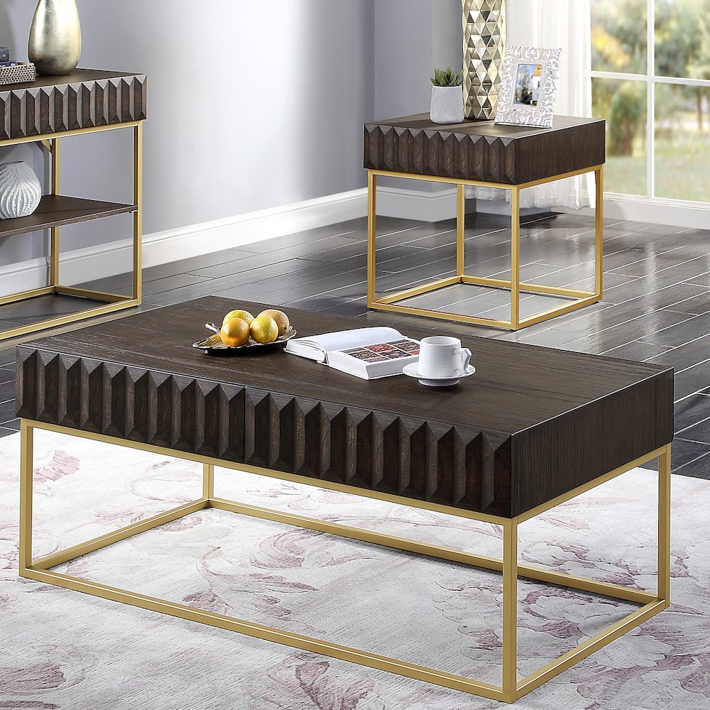 Giffore Metal 2-Piece Coffee Table Set. Picture 4