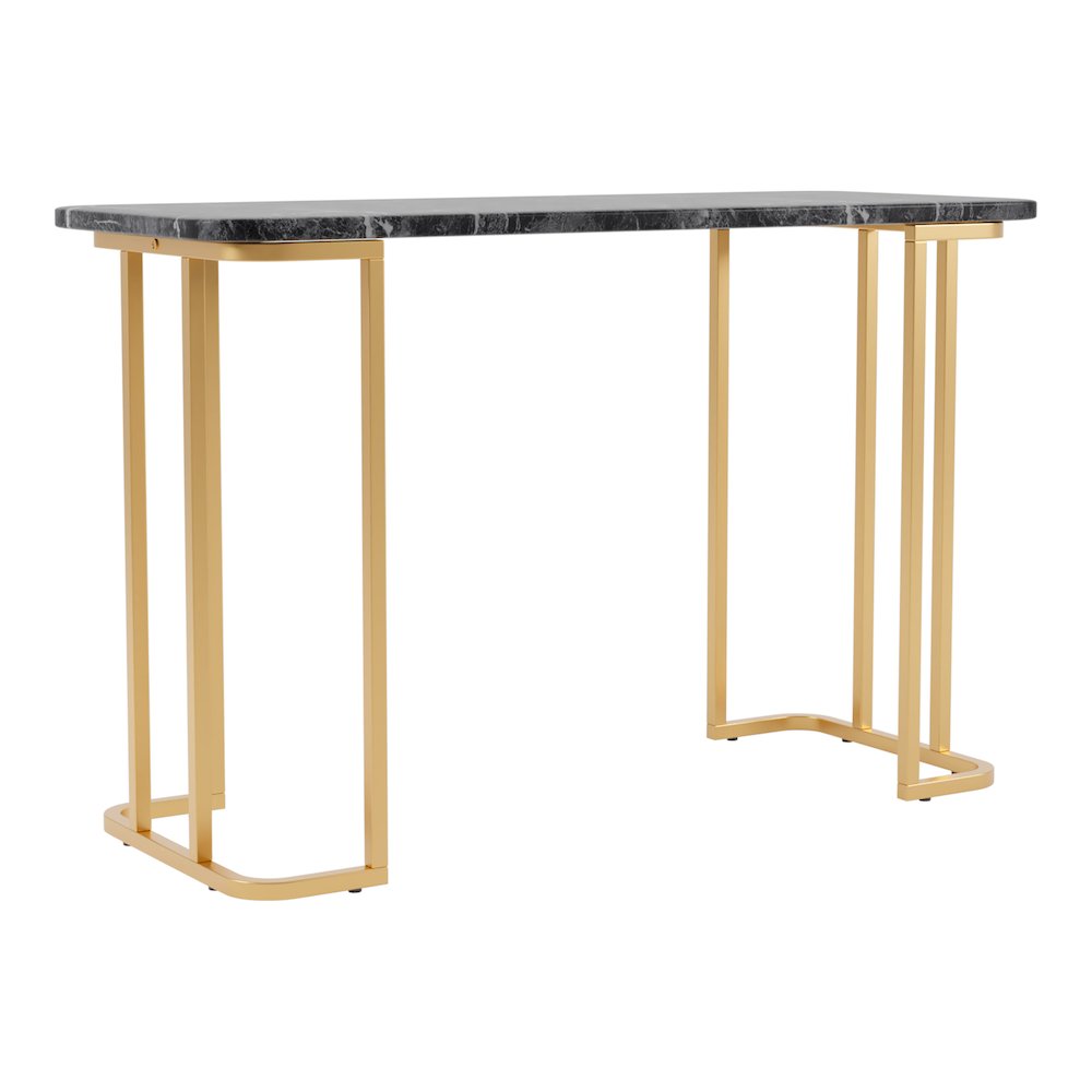 Clotten Contemporary Metal Console Table in Black. Picture 1