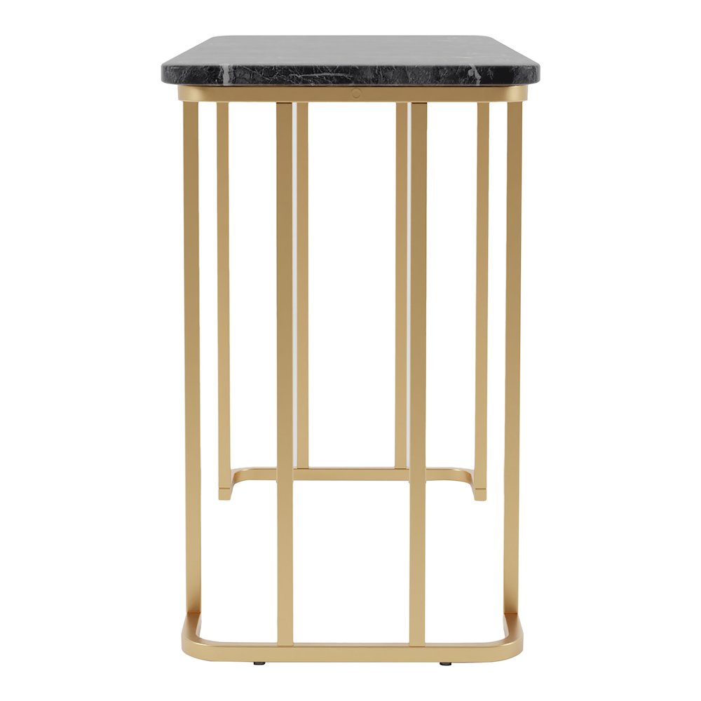 Clotten Contemporary Metal Console Table in Black. Picture 2