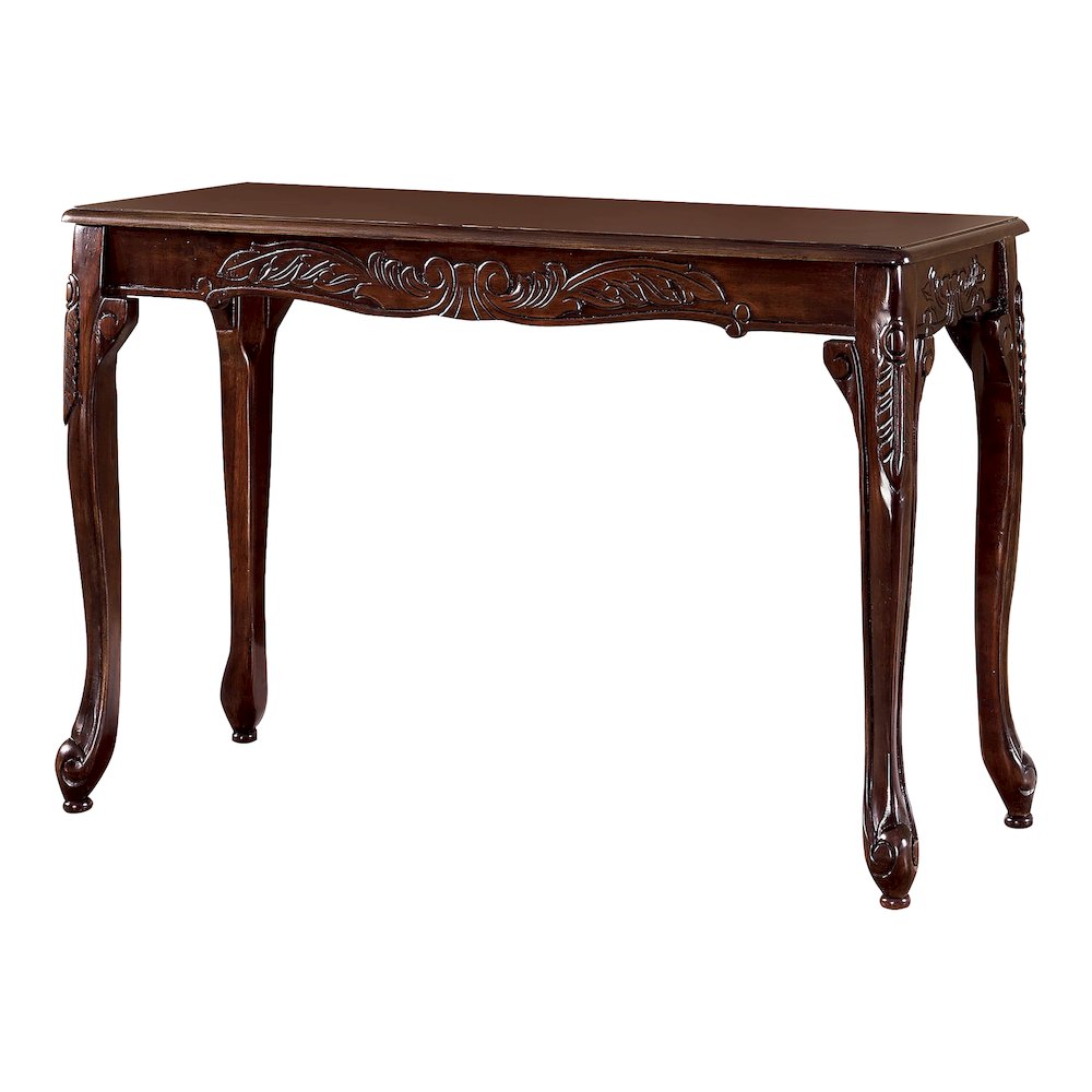 Alice Traditional Solid Wood Console Table in Dark Cherry. Picture 2