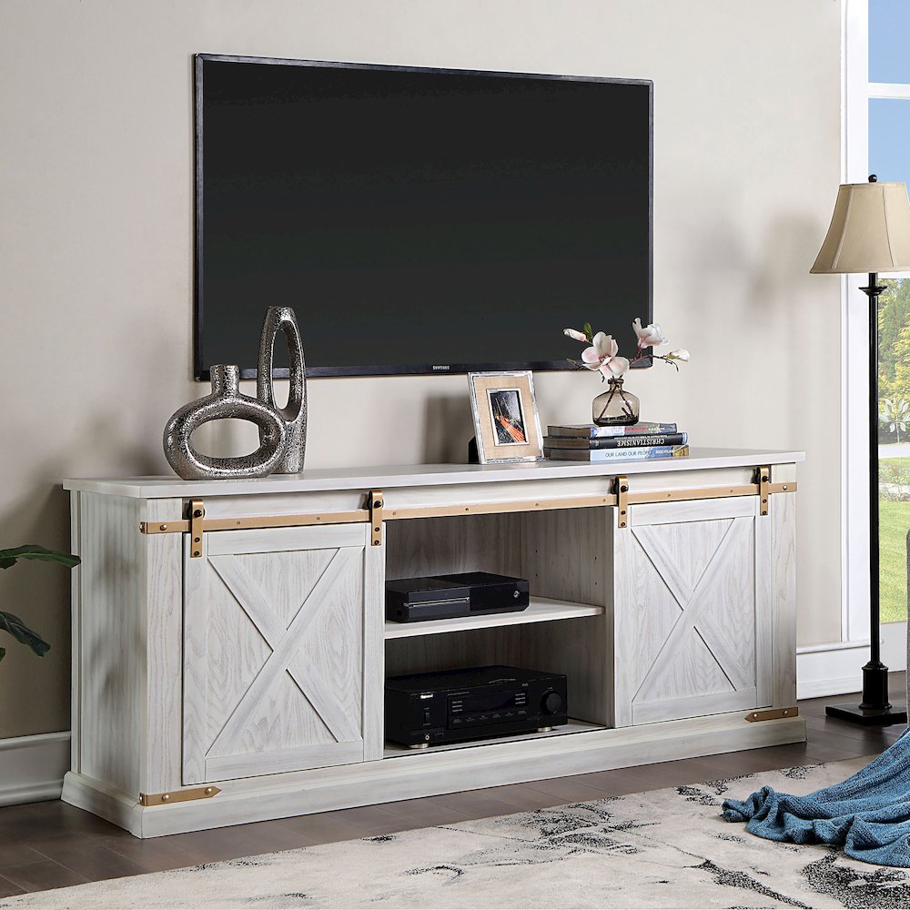 Birch Wood 72" Length TV Stand. Picture 4