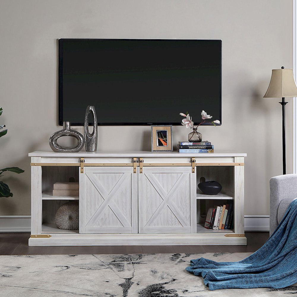 Birch Wood 72" Length TV Stand. Picture 5