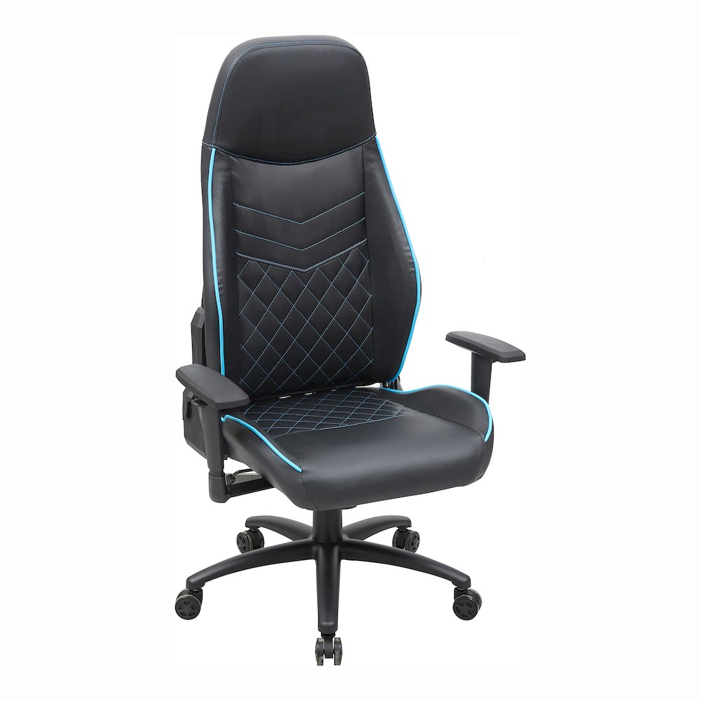 Aguil Faux Leather Adjustable Gaming Chair. Picture 3