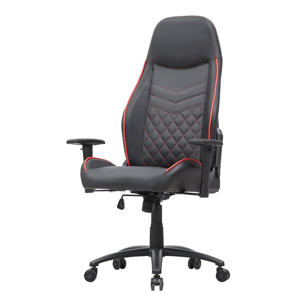Aguil Faux Leather Adjustable Gaming Chair. Picture 1