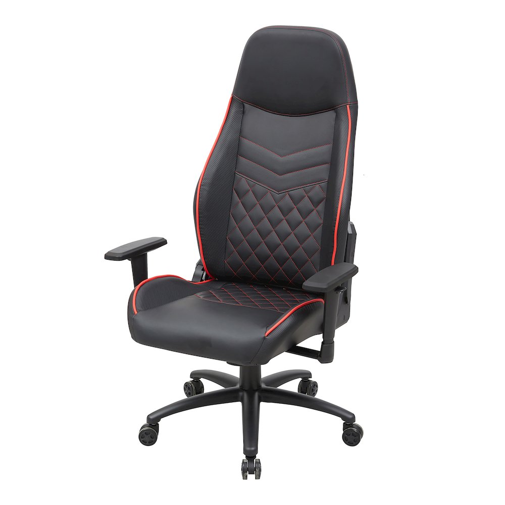 Aguil Faux Leather Adjustable Gaming Chair. Picture 3
