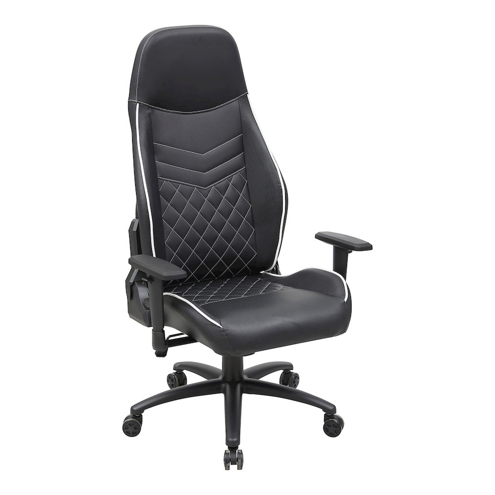 Aguil Faux Leather Adjustable Gaming Chair. Picture 3