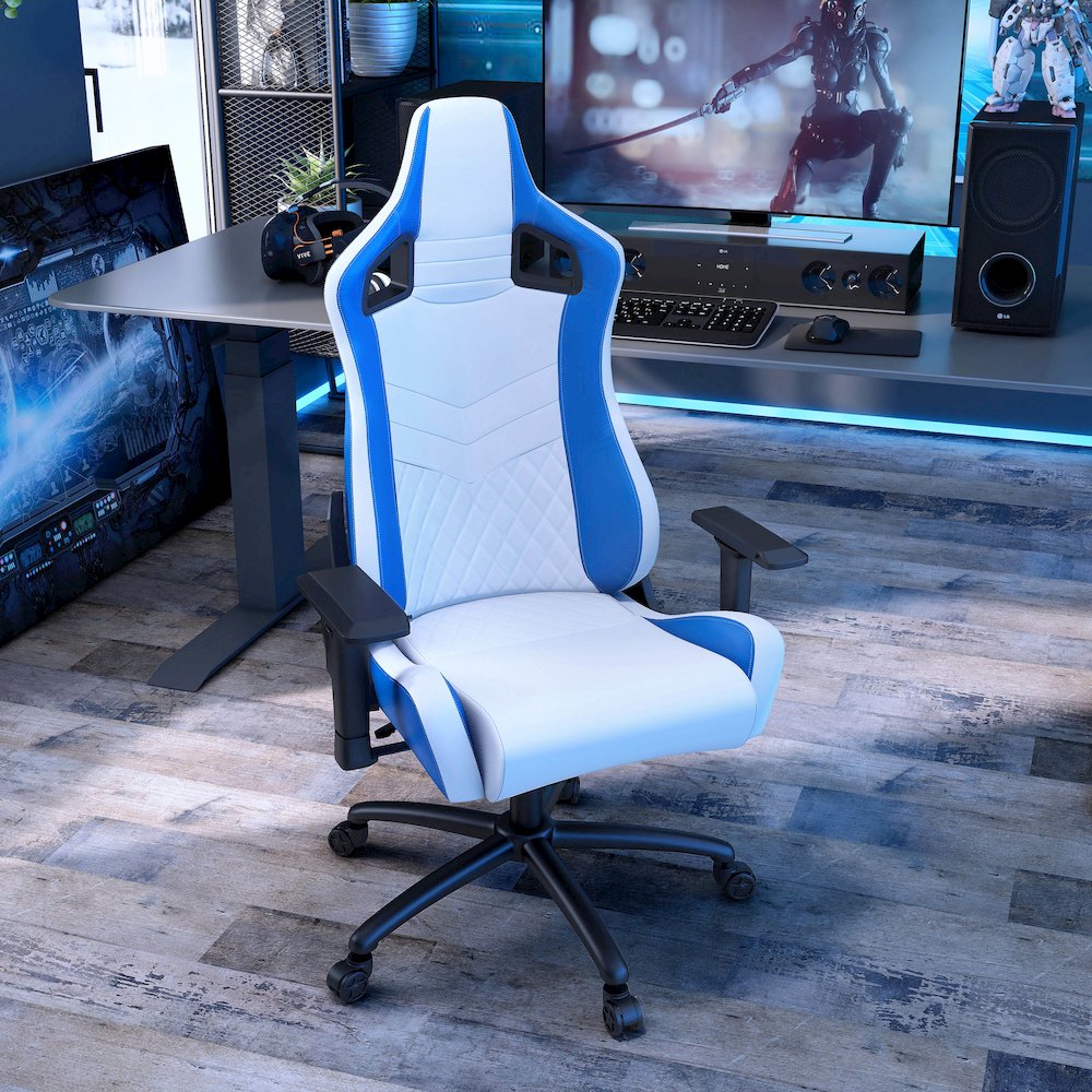 Singe Faux Leather Adjustable Gaming Chair. Picture 5