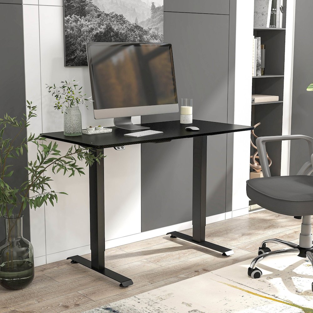 Tilah Metal Height Adjustable Office Desk. Picture 4
