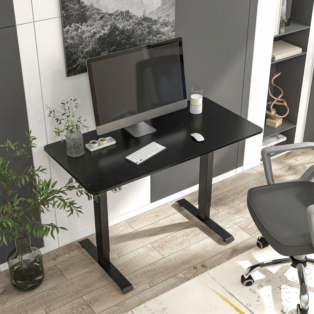 Tilah Metal Height Adjustable Office Desk. Picture 5