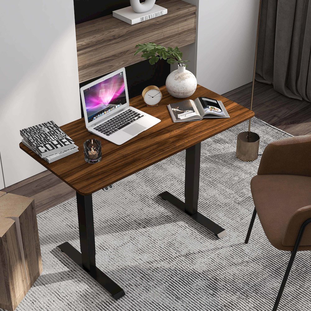 Tilah Metal Height Adjustable Office Desk. Picture 5