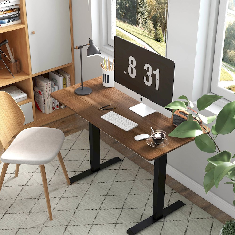 Tilah Metal Height Adjustable Office Desk. Picture 5