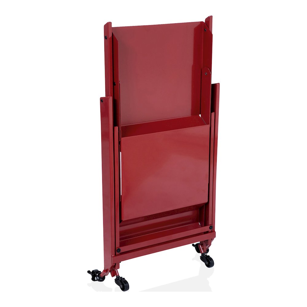 Prescotty Contemporary Metal Foldable Serving Cart. Picture 2