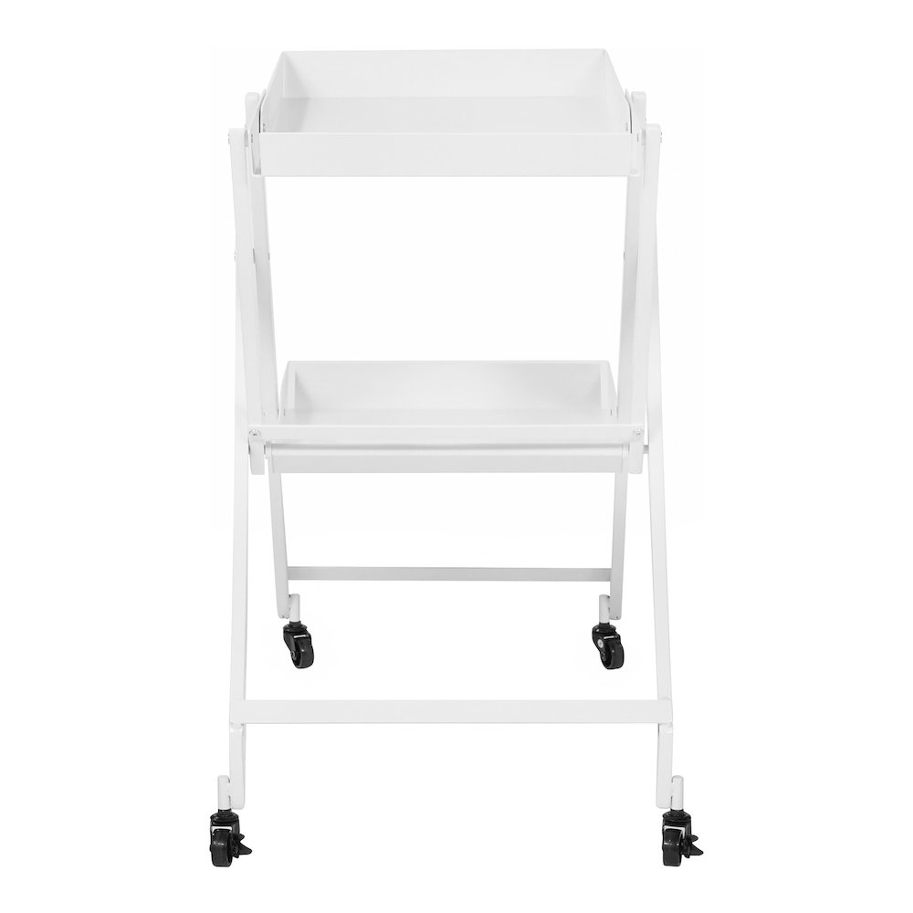 Prescotty Contemporary Metal Foldable Serving Cart. Picture 4