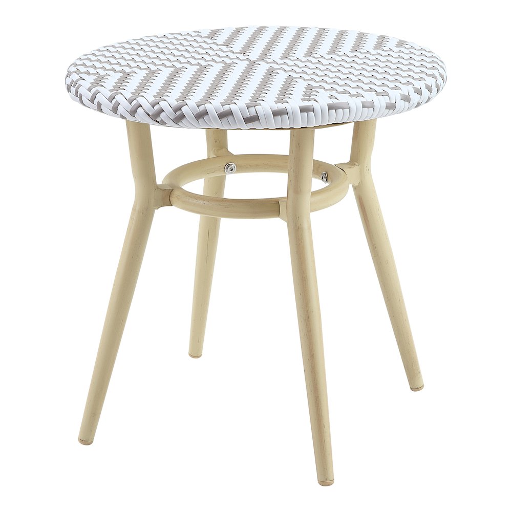 Dakie Aluminum 3-Piece Patio Kids Chair and Table Set. Picture 2