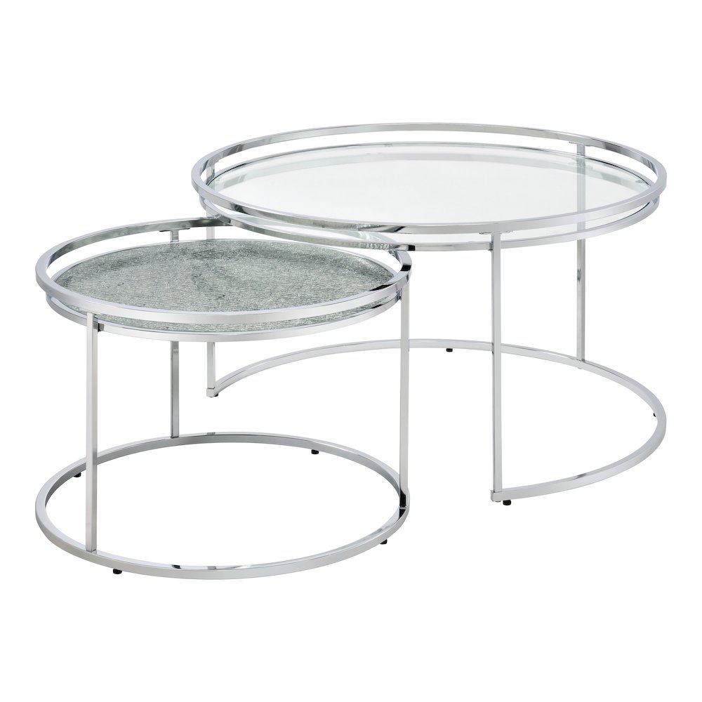 Belmont Metal 2-Piece Nesting Table Set. Picture 1