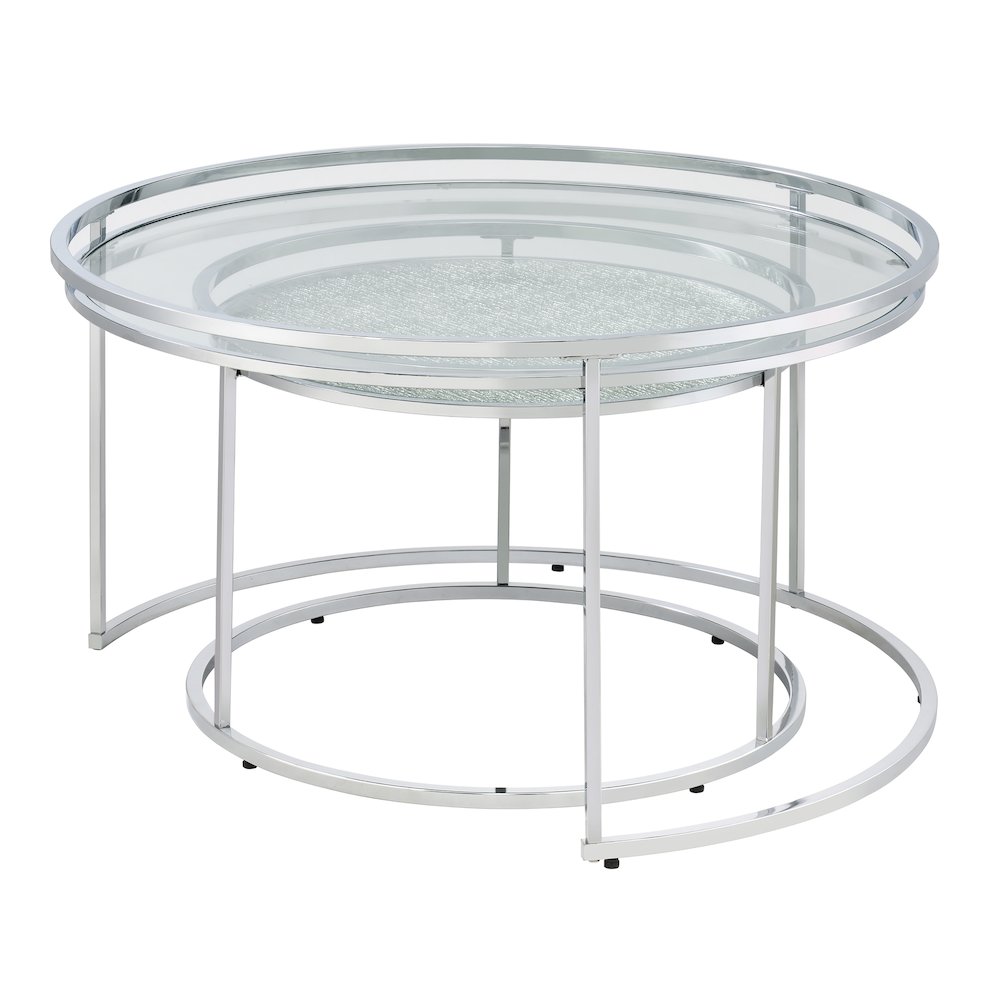 Belmont Metal 2-Piece Nesting Table Set. Picture 2