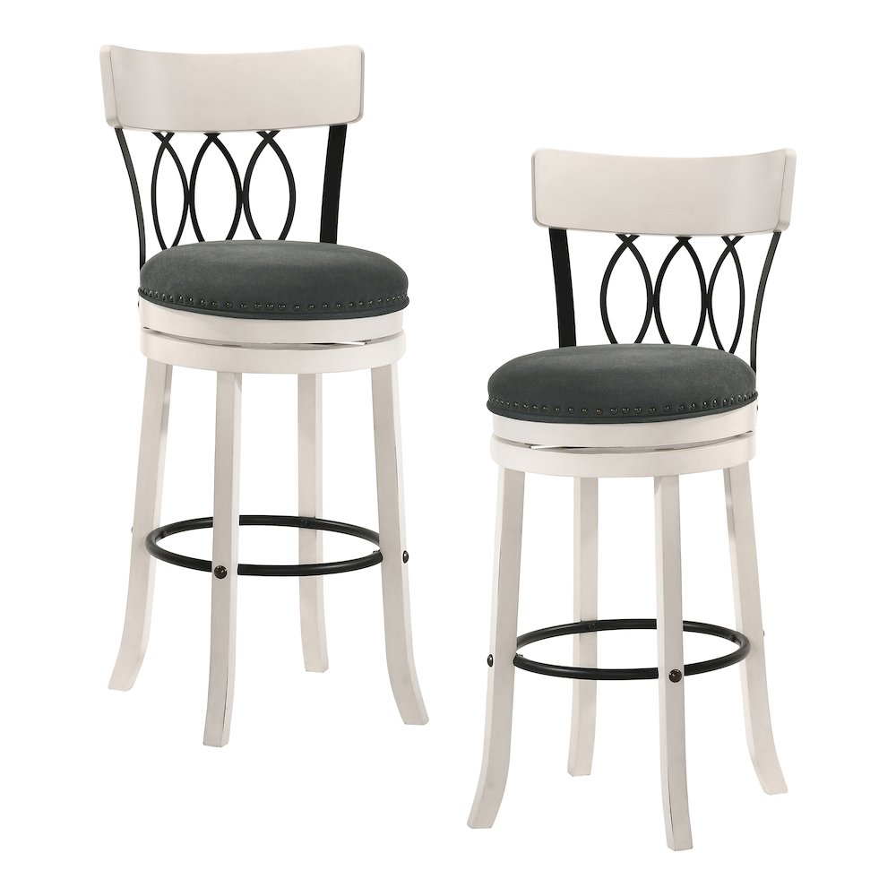 Beka Wood 29-inch Swivel Bar Stool (Set of 2). Picture 3