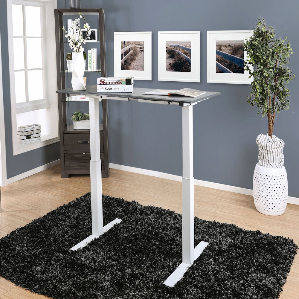 Seantay Metal Adjustable Short Desk with USB. Picture 3