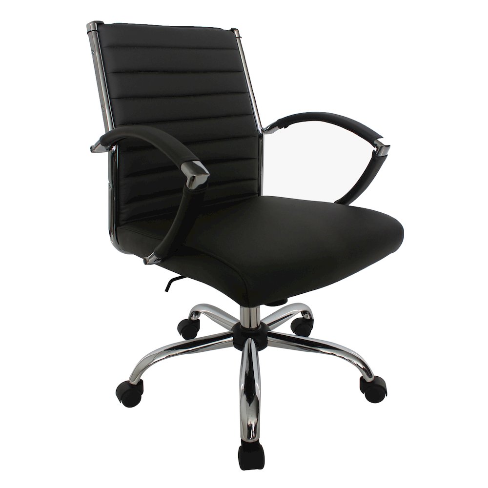 Damse Faux Leather Adjustable Office Chair. Picture 1
