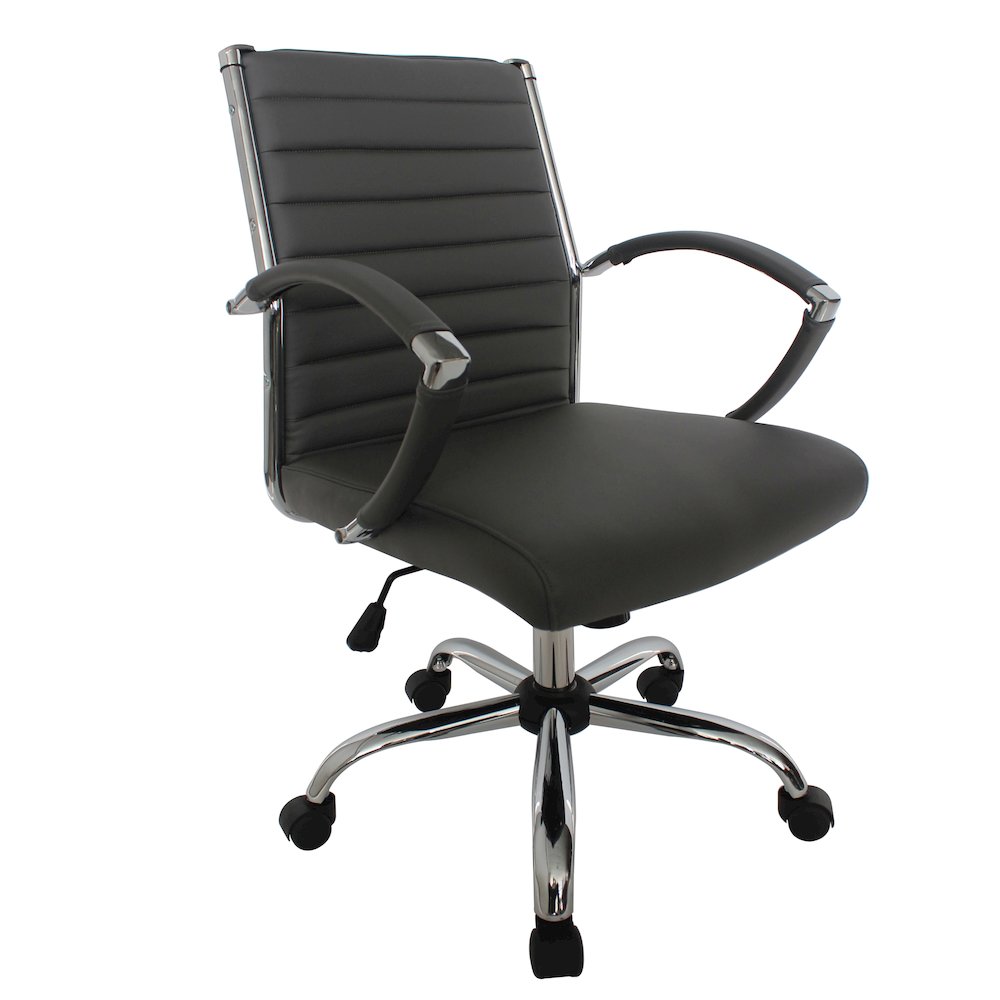 Damse Faux Leather Adjustable Office Chair. Picture 1