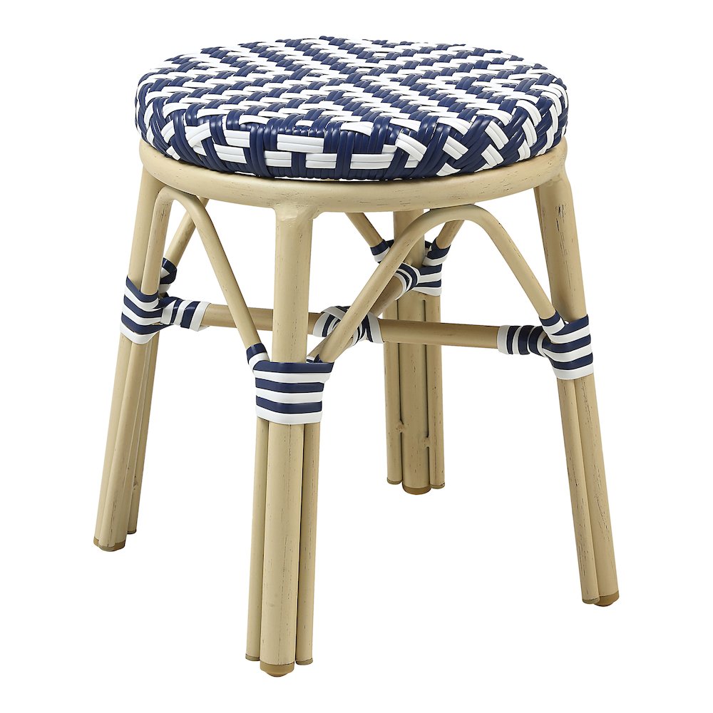 Pagler Aluminum 3pc Wicker Patio Coffee Table and Stool Set. Picture 3