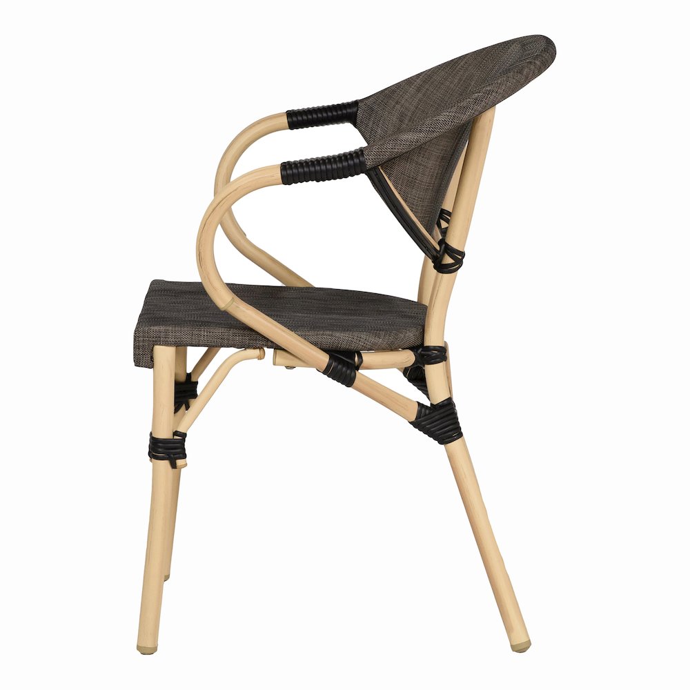 Borda Aluminum Patio Arm Chair (Set of 2). Picture 3