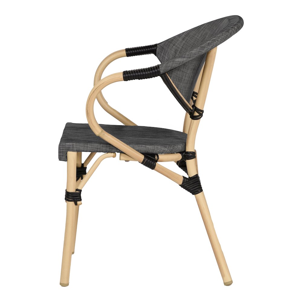 Borda Aluminum Patio Arm Chair (Set of 2). Picture 3