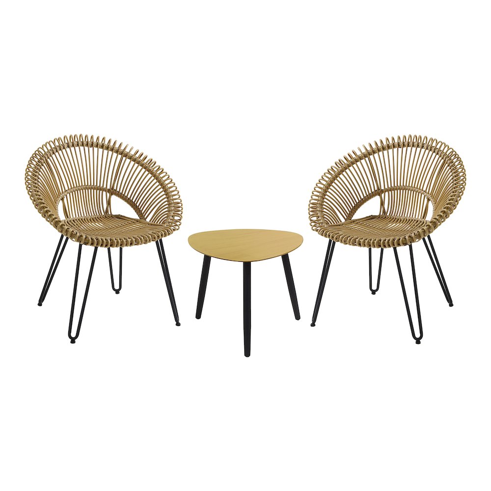 Burkina 3-Piece Aluminum Outdoor Bistro Set. Picture 1