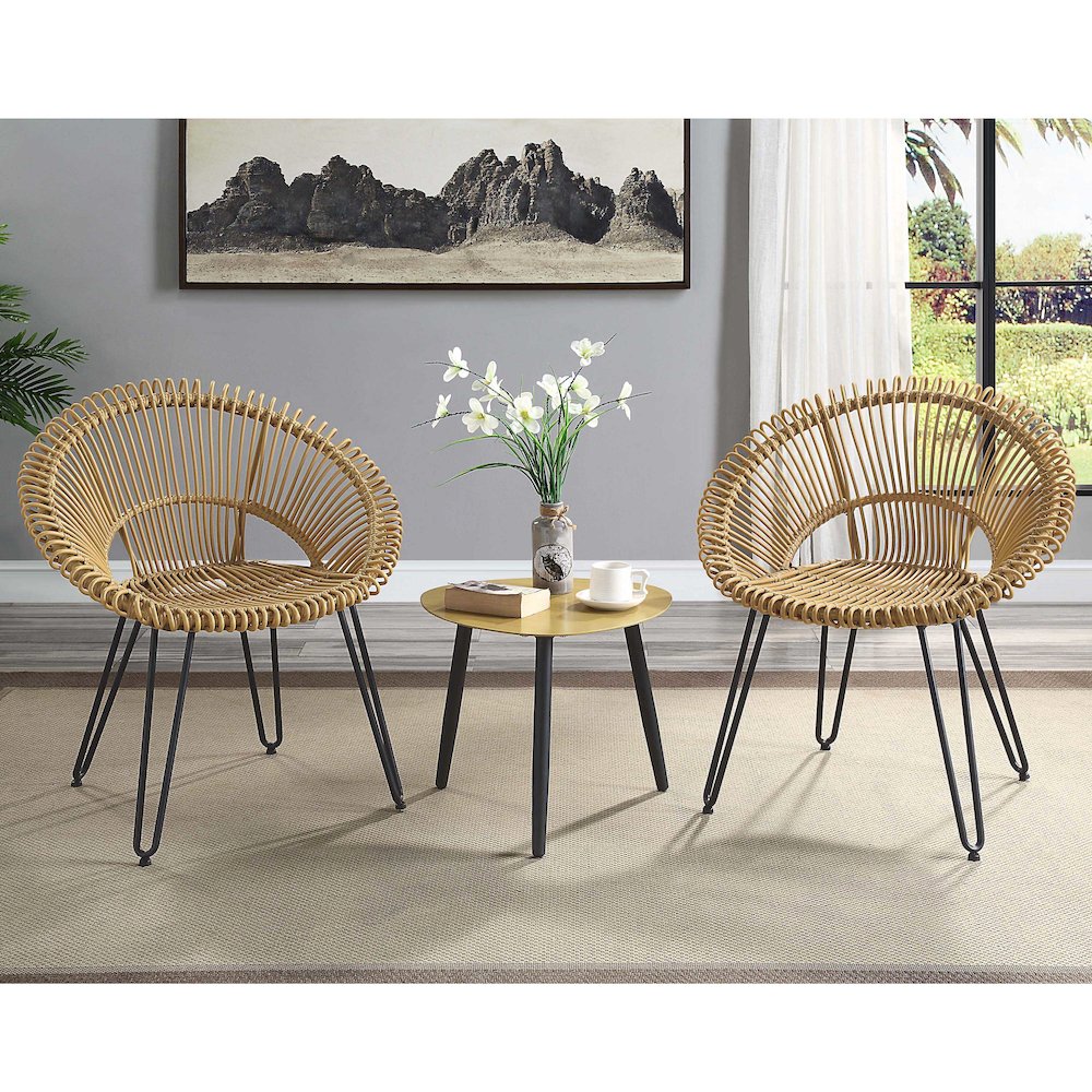 Burkina 3-Piece Aluminum Outdoor Bistro Set. Picture 4
