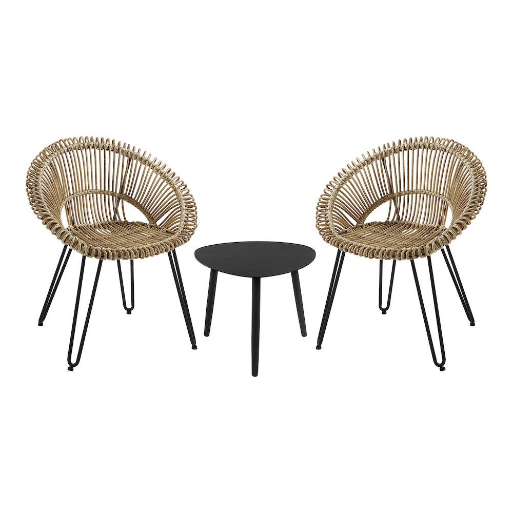 Burkina 3-Piece Aluminum Outdoor Bistro Set. Picture 1