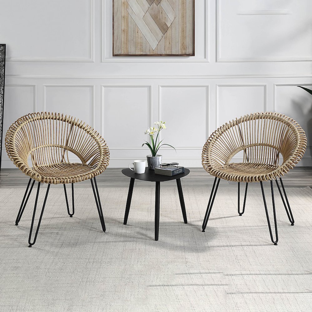 Burkina 3-Piece Aluminum Outdoor Bistro Set. Picture 4
