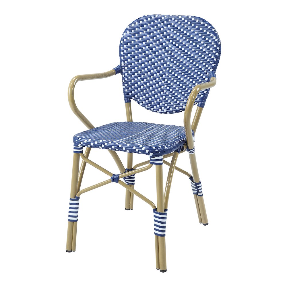 Hamner Aluminum 3-Piece Outdoor Bistro Table and Chair Set. Picture 3