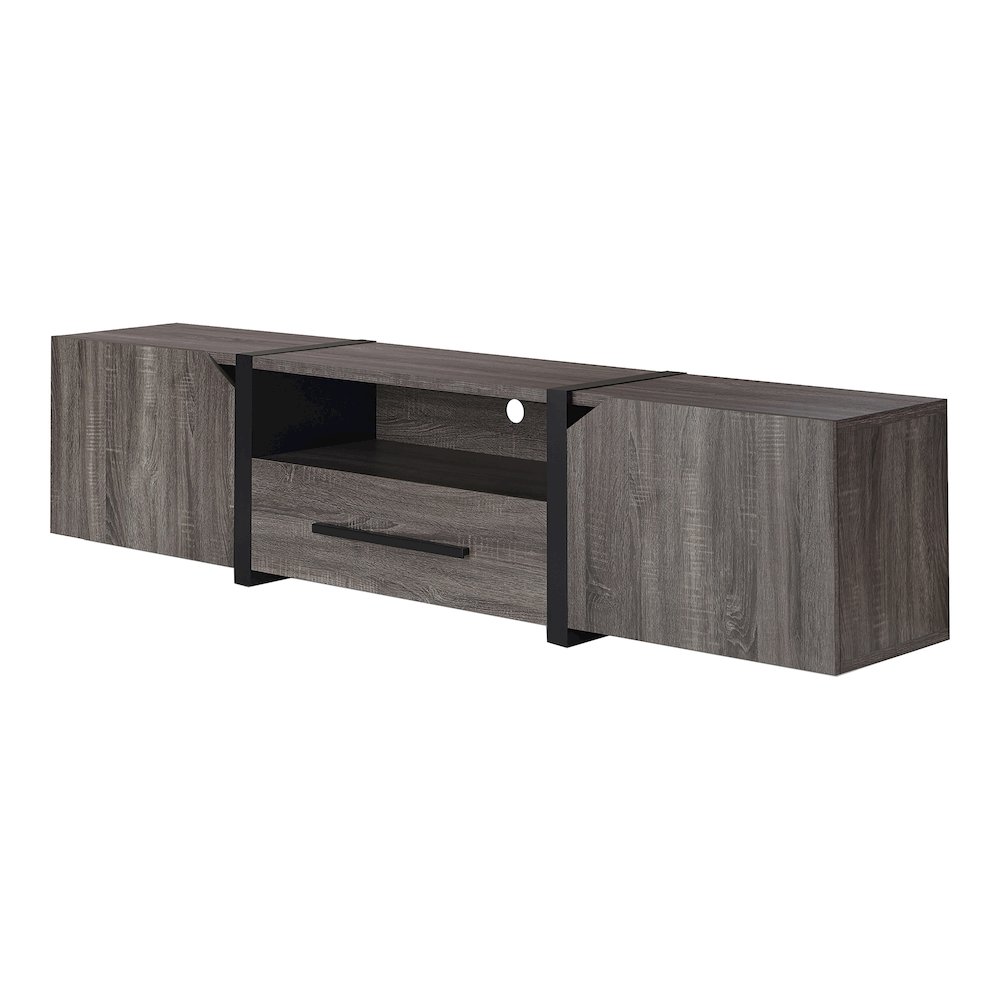 Diego Rustic Wood 81.5-Inch TV Stand. Picture 1