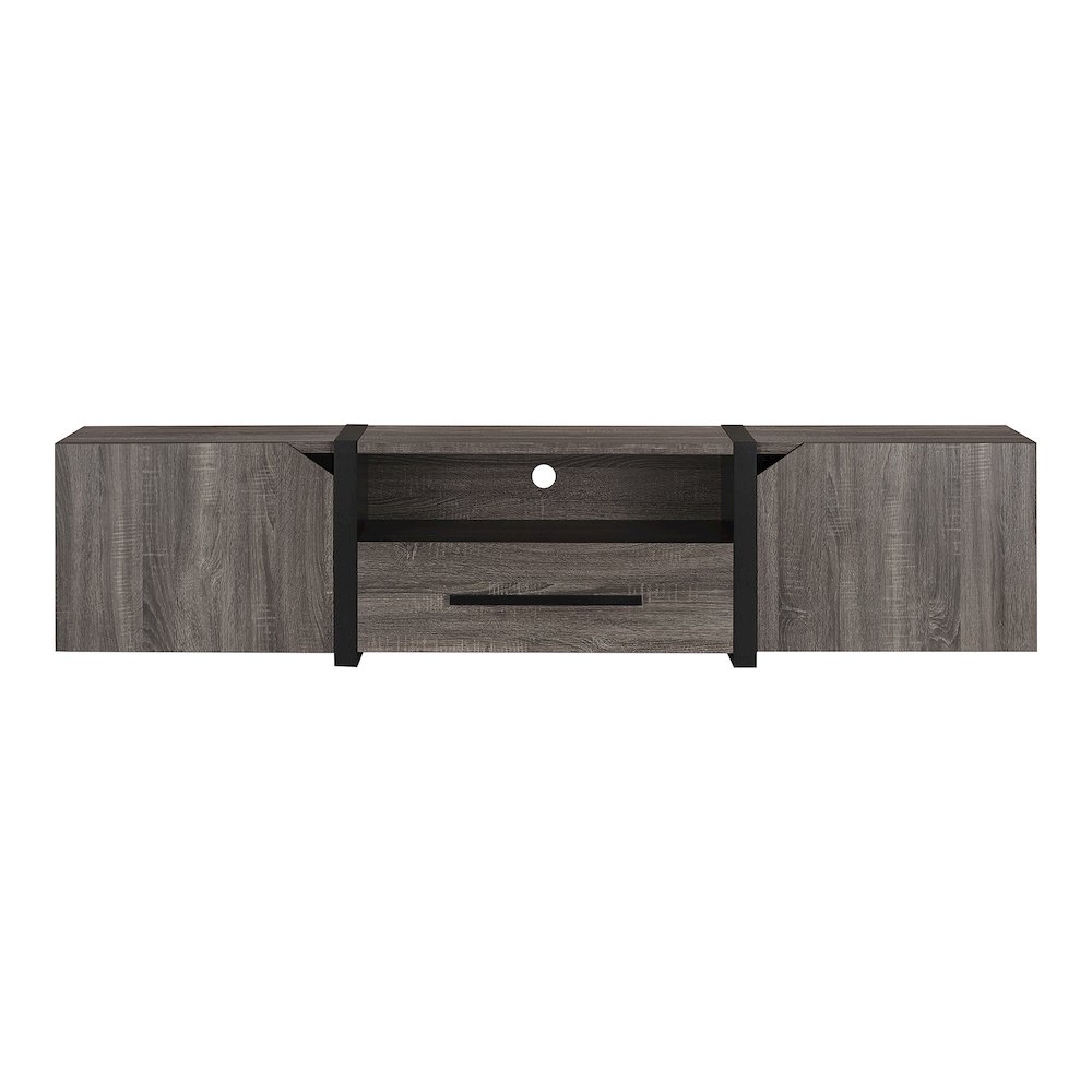 Diego Rustic Wood 81.5-Inch TV Stand. Picture 2