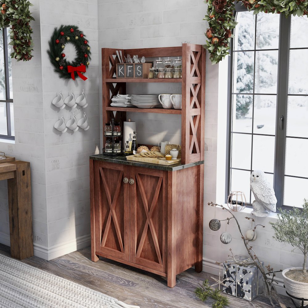 Schuetz Wood Multi-Storage Baker Rack. Picture 4