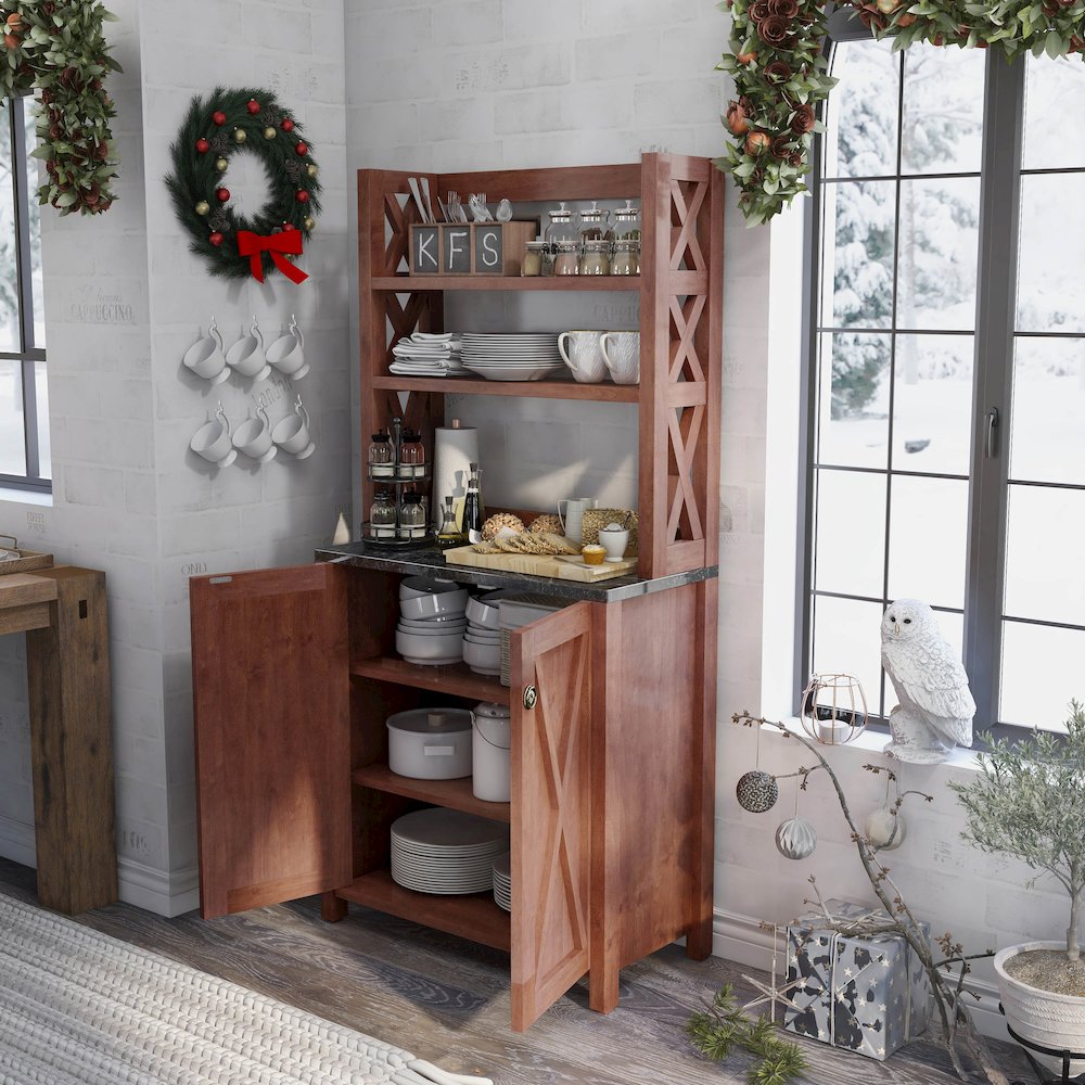 Schuetz Wood Multi-Storage Baker Rack. Picture 5