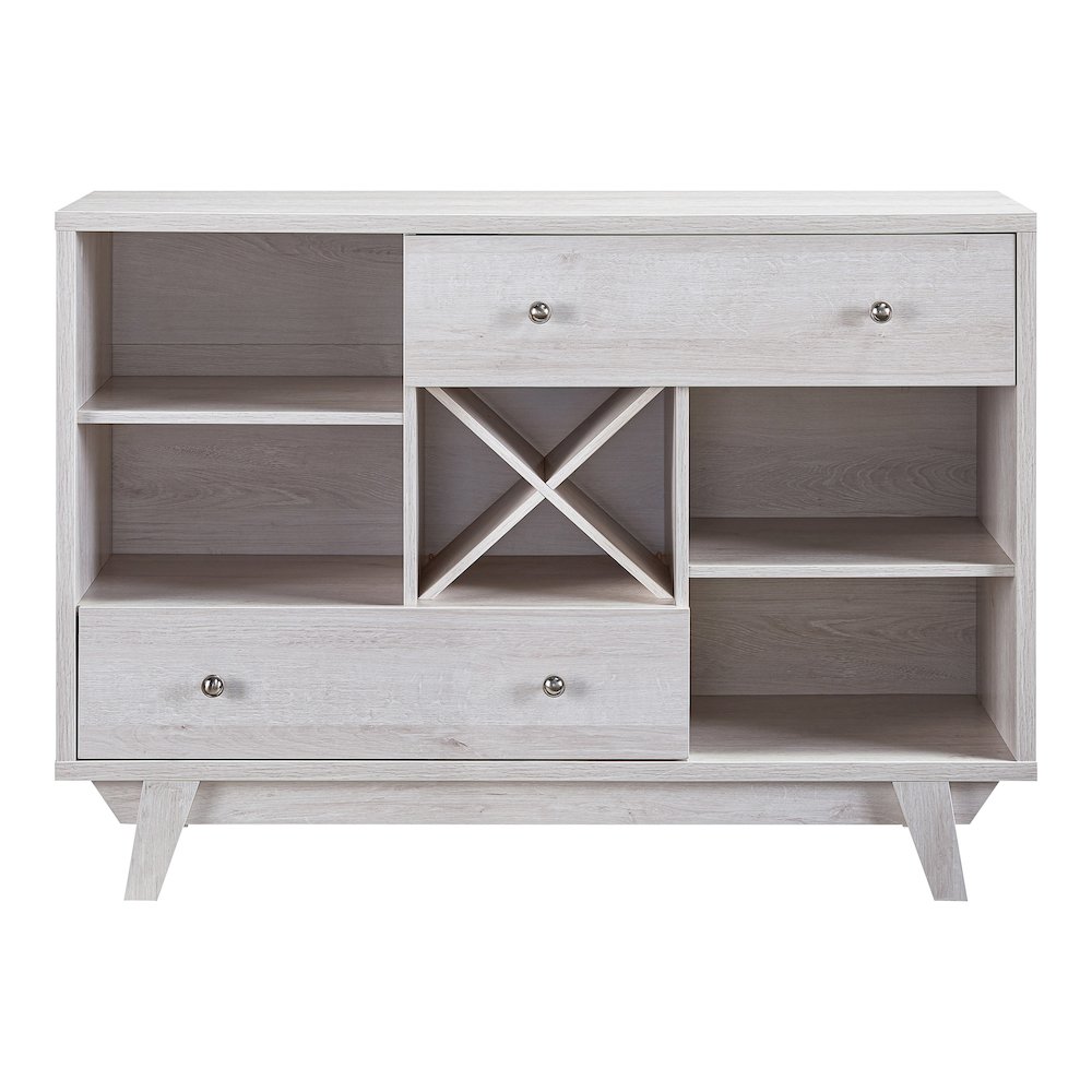 Tannery Wood Multi-Storage Buffet in White Oak. Picture 2
