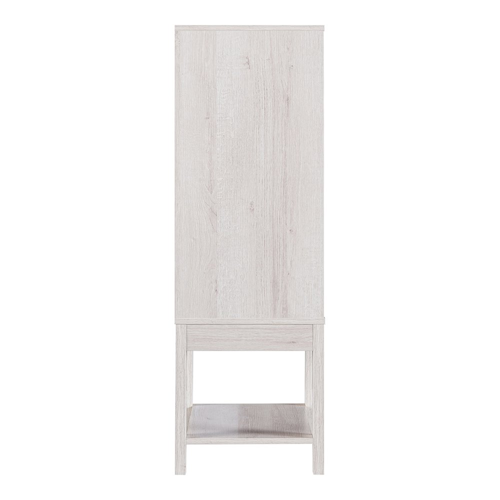 Doxnar Contemporary Wood Wine Rack in White Oak. Picture 3