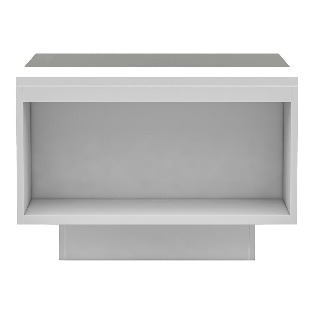Sydney Modern Wood Storage Coffee Table in White and Black. Picture 3