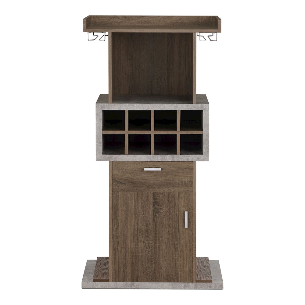 Orville Modern Wood Multi-Storage Buffet in Chestnut Brown. Picture 3