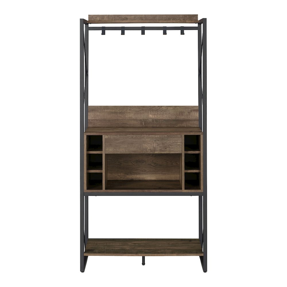 Viven Wood Multi-Storage Baker's Rack in Oak. Picture 3