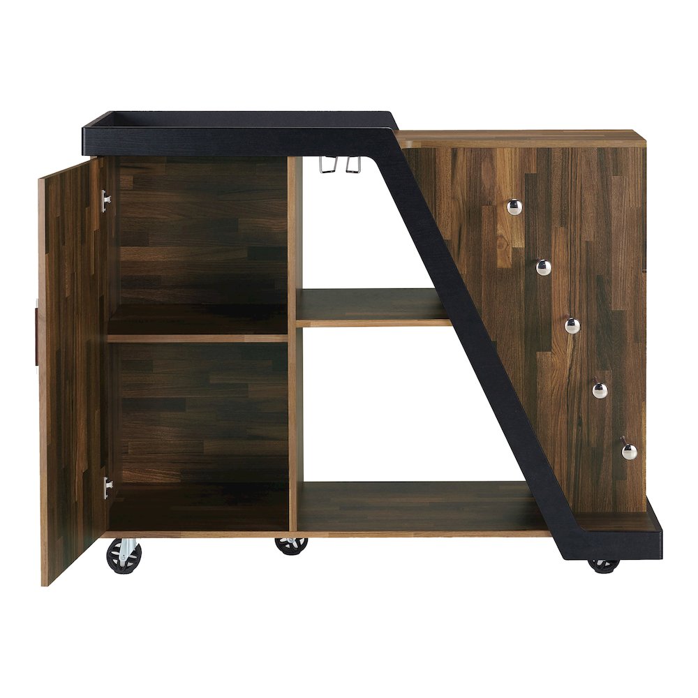 Ando Wood Buffet with Casters in Light Hickory Brown. Picture 2