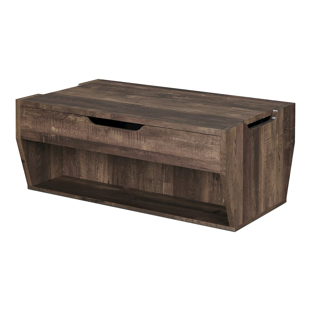 Edwards Wood Lift-Top Coffee Table in Reclaimed Oak. Picture 1