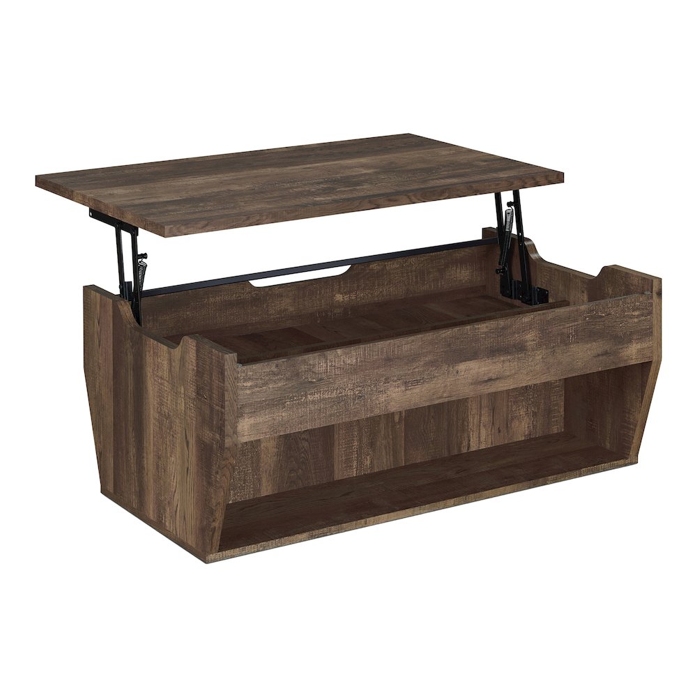 Edwards Wood Lift-Top Coffee Table in Reclaimed Oak. Picture 3