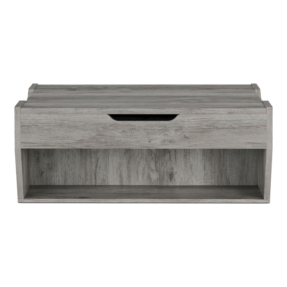 Edwards Wood Lift-Top Coffee Table in Vintage Gray. Picture 2