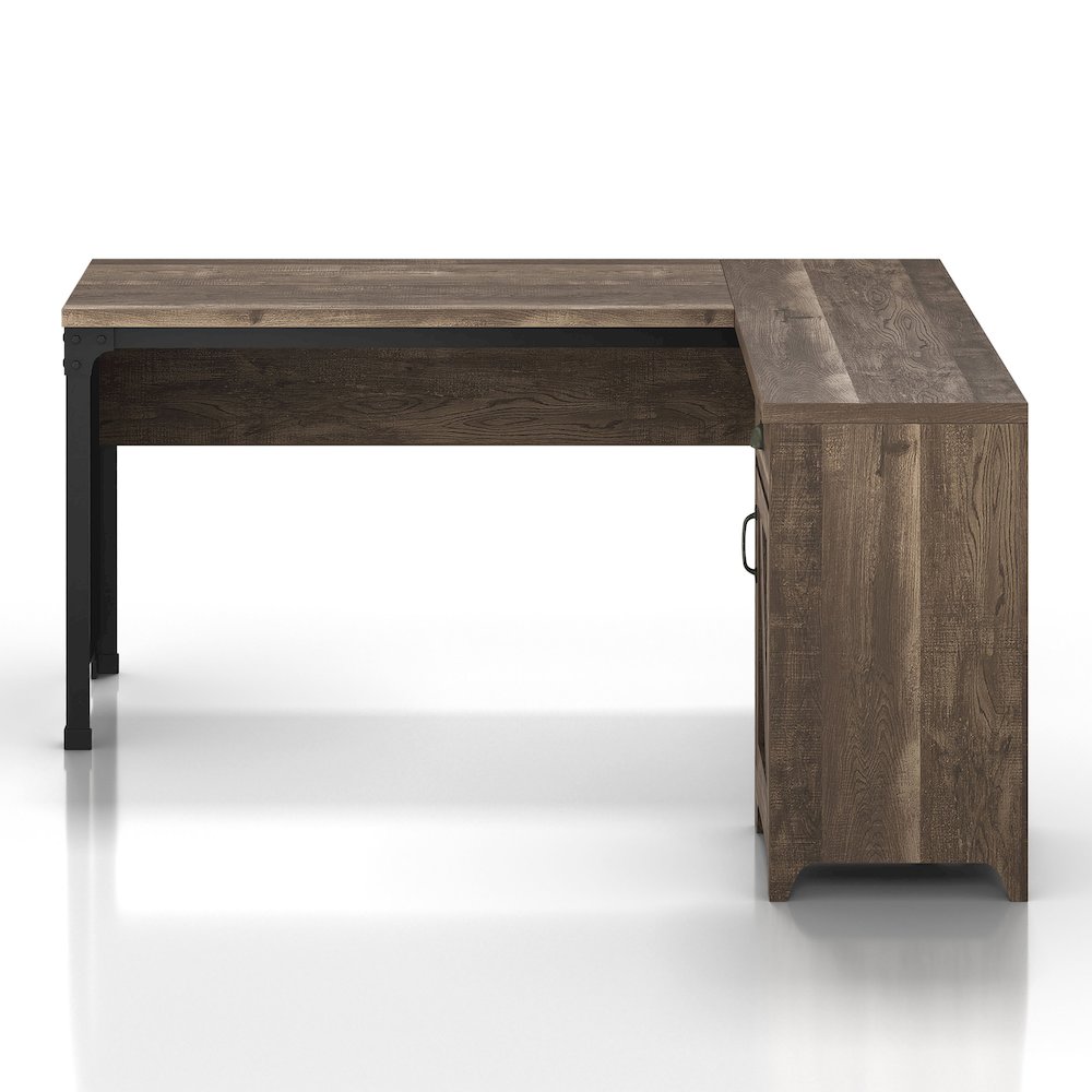 Willetts L-Shape Particle Board 1-Drawer Computer Desk with Storage. Picture 3