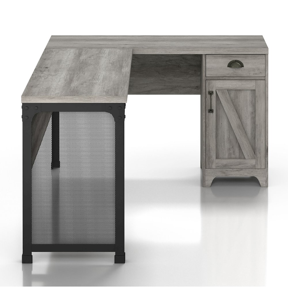 Willetts L-Shape Particle Board 1-Drawer Computer Desk with Storage. Picture 2