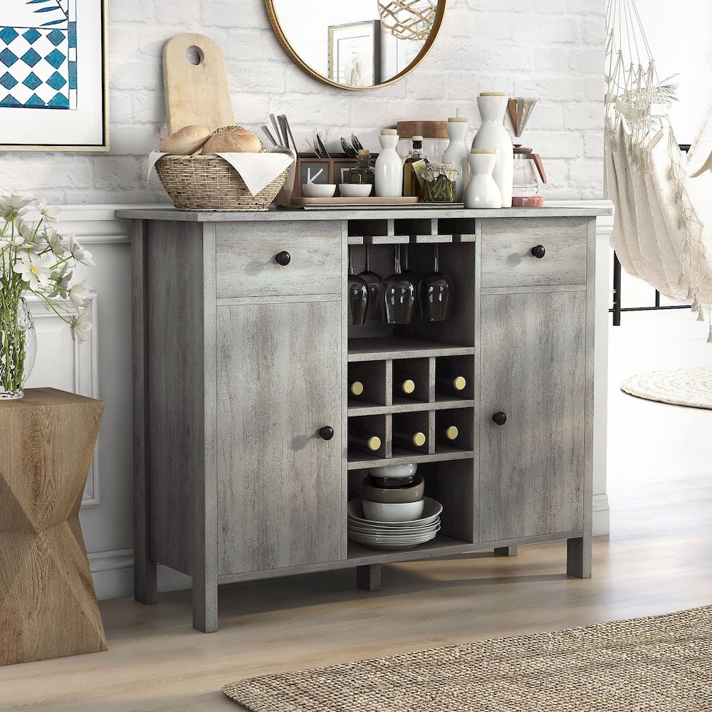 Claus Wood Multi-Storage Buffet Server. Picture 4