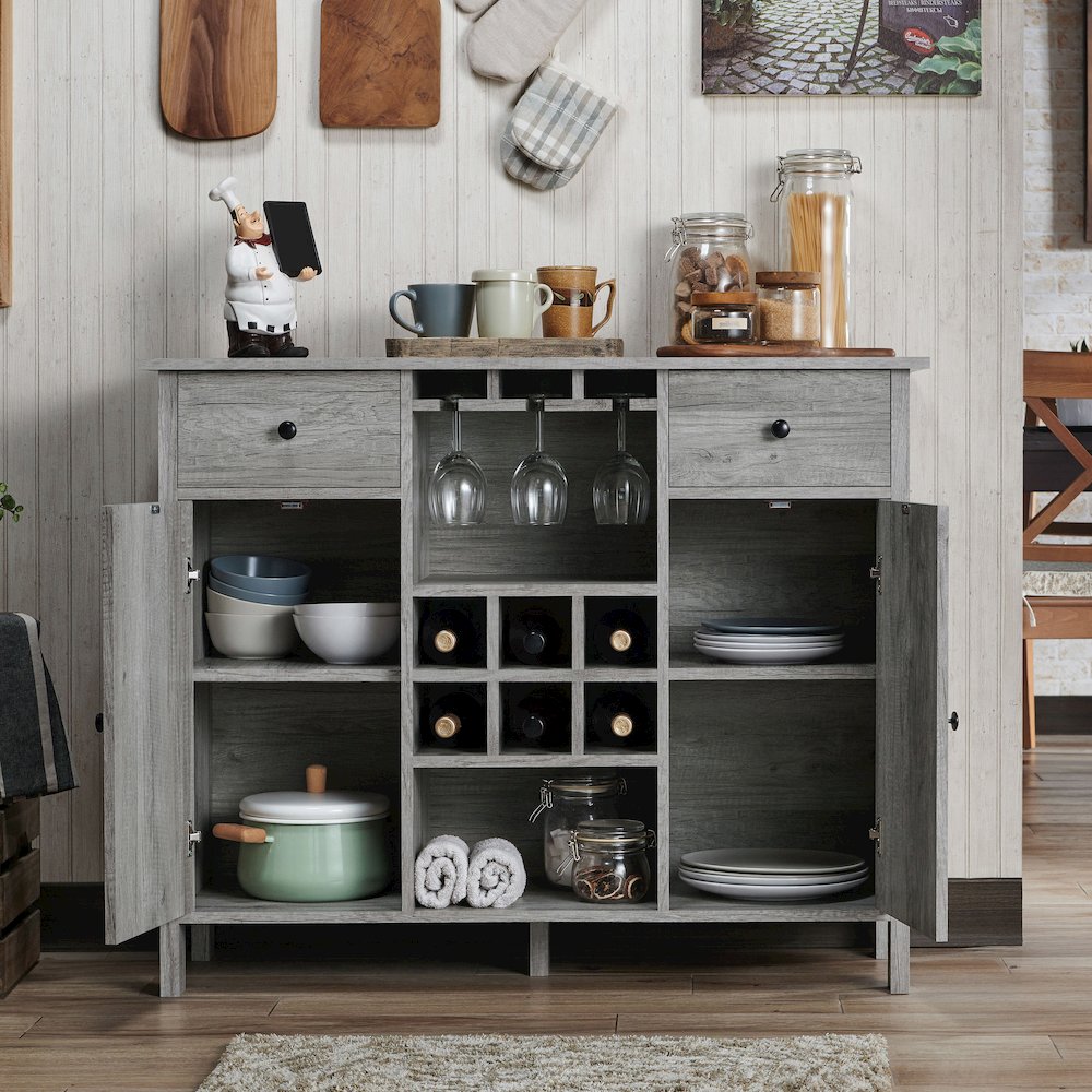 Claus Wood Multi-Storage Buffet Server. Picture 5